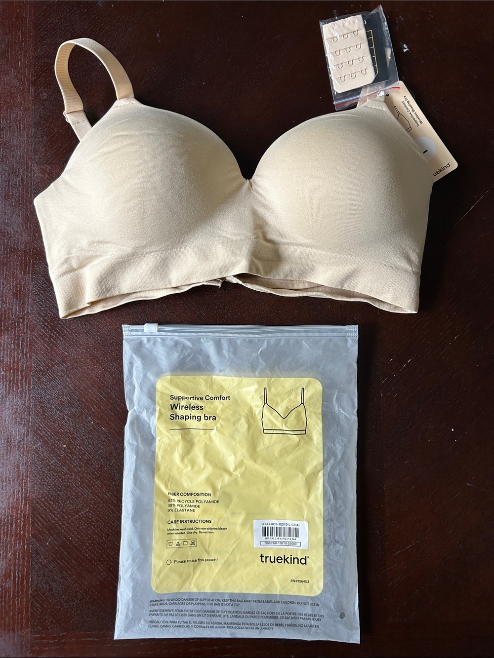 Truekind Wireless Support Bra in Beige - Smooth Shaping Comfort